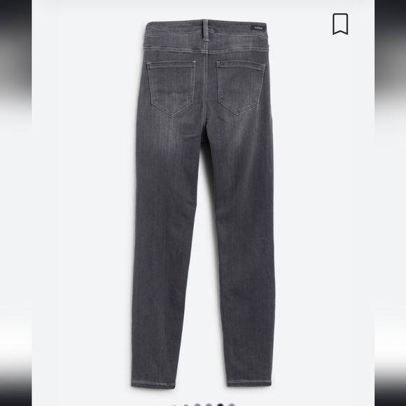 Dark Grey High Rise Skinny Jeans - Picture 2 of 4